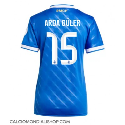 Maglie da calcio Real Madrid Arda Guler #15 Terza Maglia Femminile 2025-26 Manica Corta Maglie da calcio Real Madrid Arda Guler #15 Terza Maglia Femminile 2025-26 Manica Corta